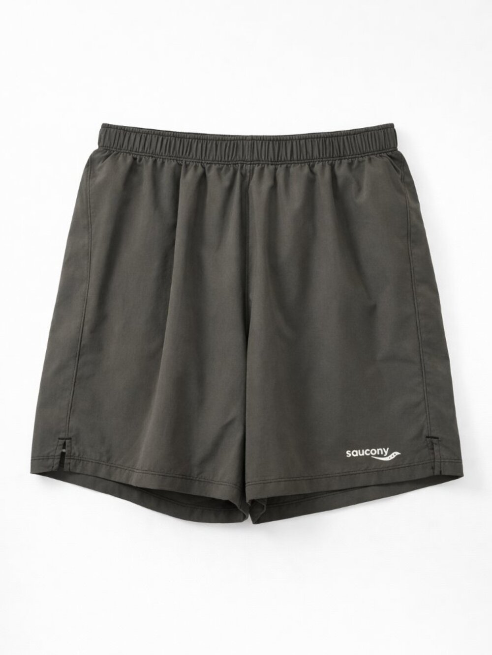 Saucony Shorts Mens Large Gray Pull-On Elastic Waist Athletic Workout Athleisure